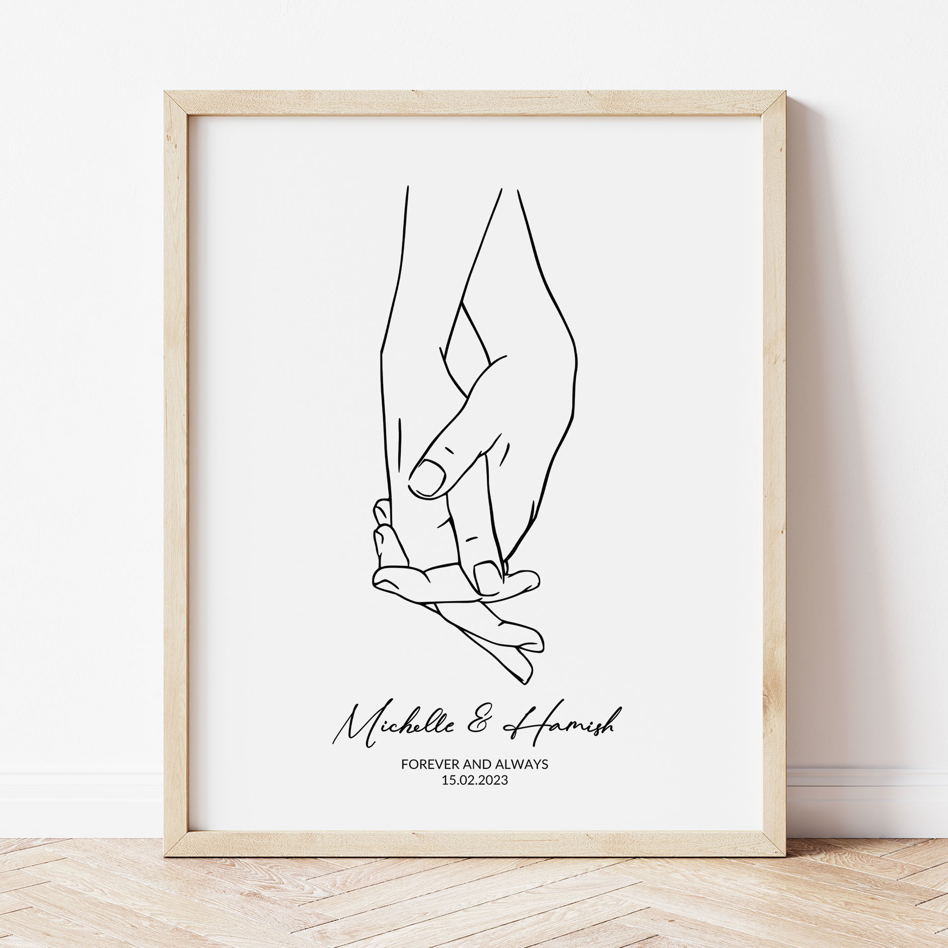 Holding Hands Print | The Hive NZ | Shop Small New Zealand