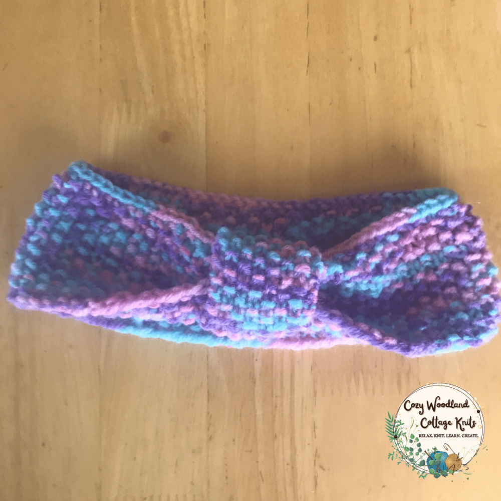 child bow headband in berry