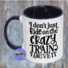 I Drive The Crazy Train Mug - Image 2