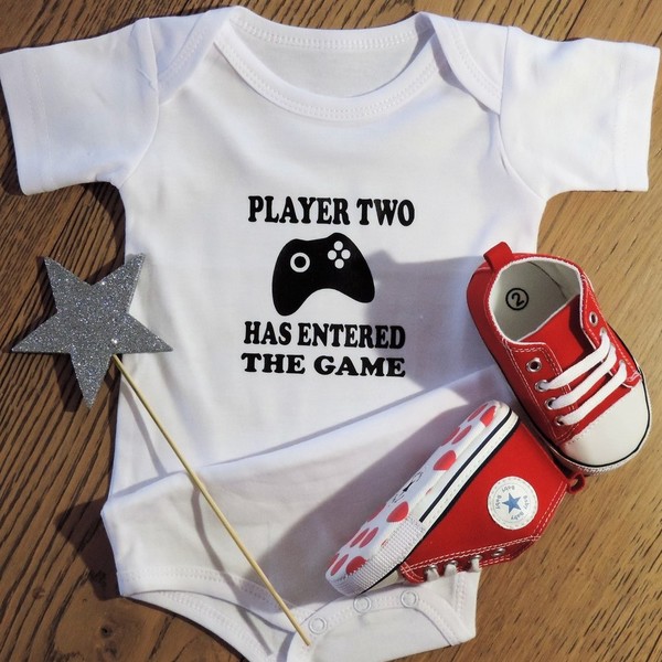 Gamer store baby onesie