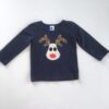 Reindeer on Navy t-shirt