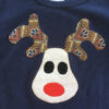 Reindeer on Navy t-shirt - Image 2