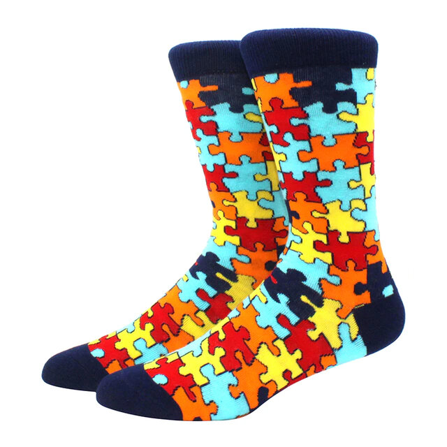 jigsaw puzzle design socks | on The Hive NZ | sold by BCool