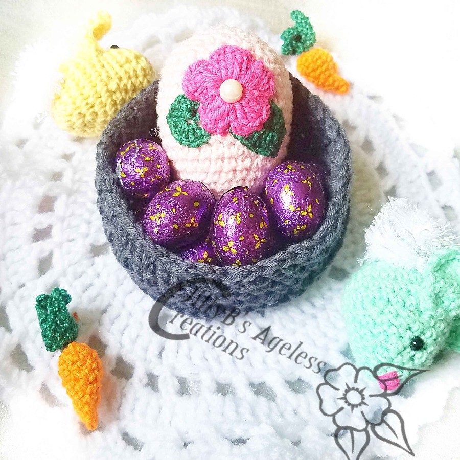 Floral Egg In A Nest On The Hive Nz Sold By Jillyb S Ageless Creations