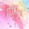 Cake Topper Happy Birthday - Acrylic