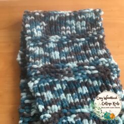 Turquoise Twirl Stormy Winter Scarf