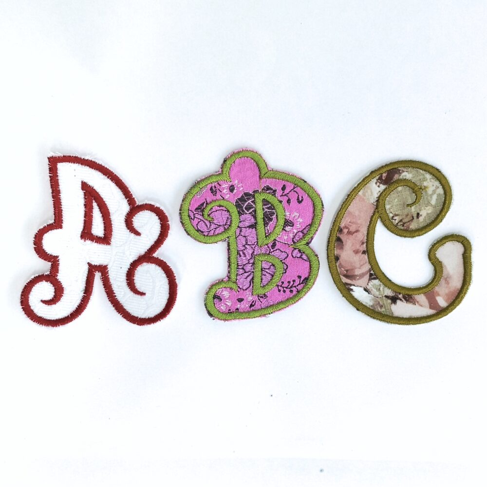 Curly Caps Embroidery Alphabet Collection- Letters