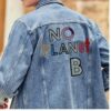 Denim Letter No Planet B