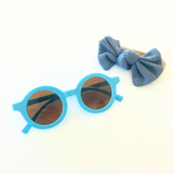 Blue Kids Headband and Sunglass Set