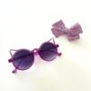 Kids Kitty Sunglass and headband set (purple)