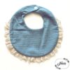 Baby Headband and bib set (blue) - Image 3