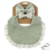 Baby Headband and bib set (Green)