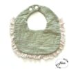 Baby Headband and bib set (Green) - Image 3