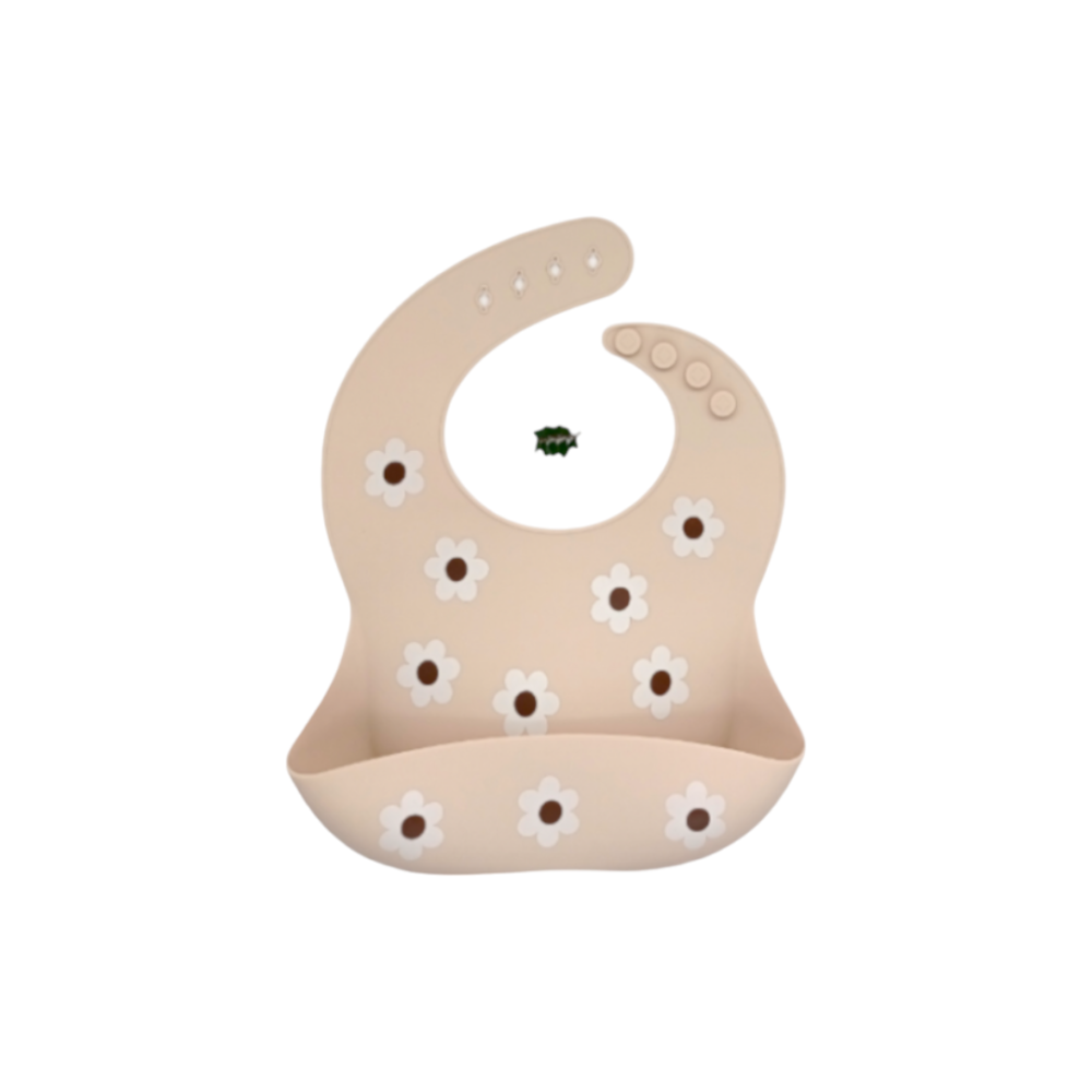 Waterproof Silicone Baby Bib - Chrysanthemums
