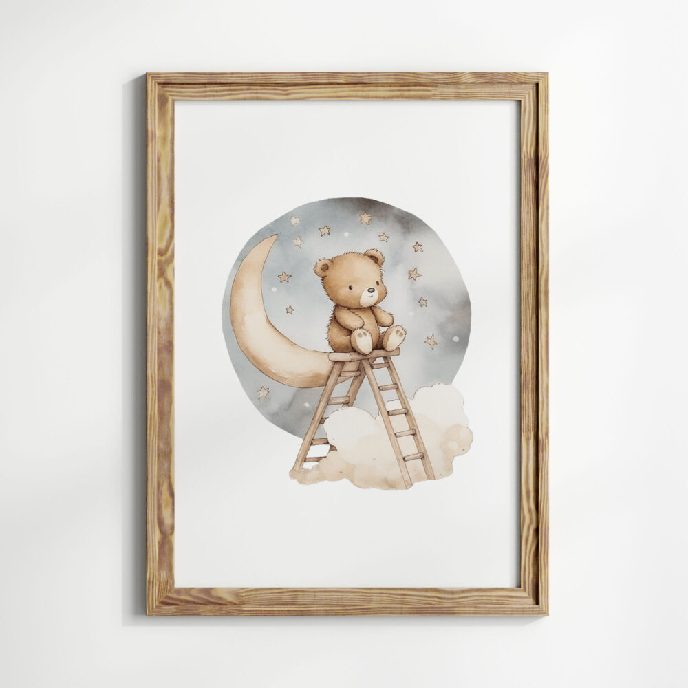 Teddy’s Celestial Climb wall print