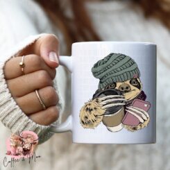 coffee sloth mug or tumbler