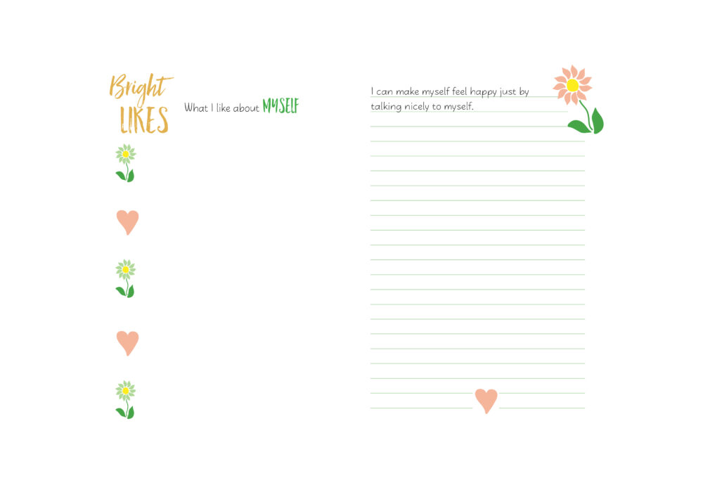 Self-love worksheet preteen girls