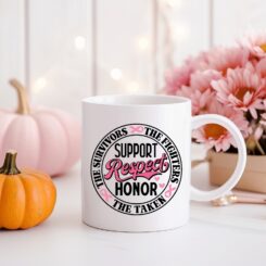 Breast cancer awareness mug