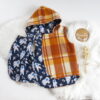 Wool Vest sz 6 - Orange/Astronauts Wool Vest