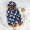 Wool Vest sz 6 - Orange/Astronauts Wool Vest - Image 4