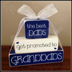 The Best Dads block set - Dark Blue