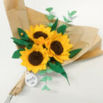 Large simple Felt Sunflower bouquet