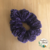 picture of dark purple luxury scrunchie