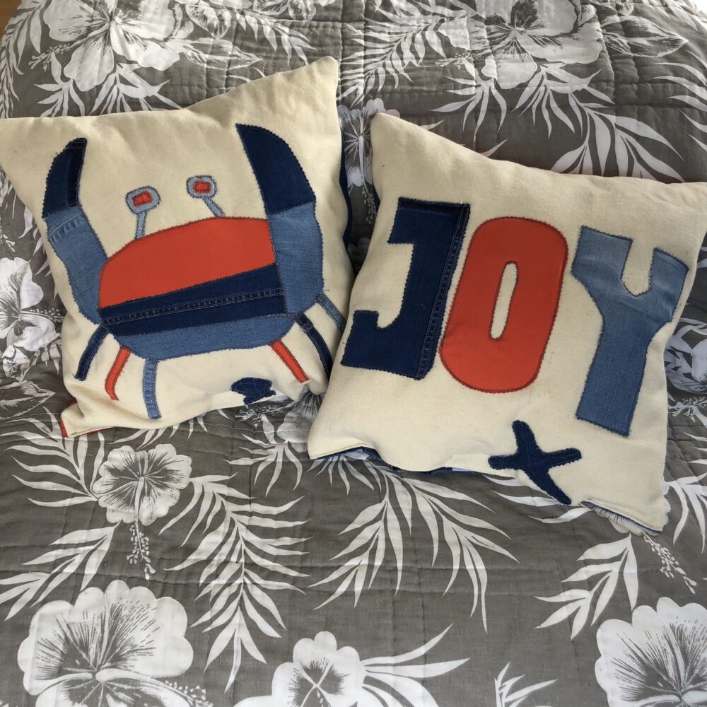 Denim cushion combo - Crab and Joy