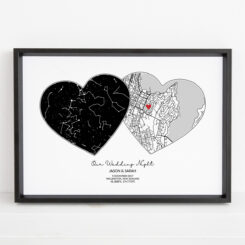 Mapped with Love Print