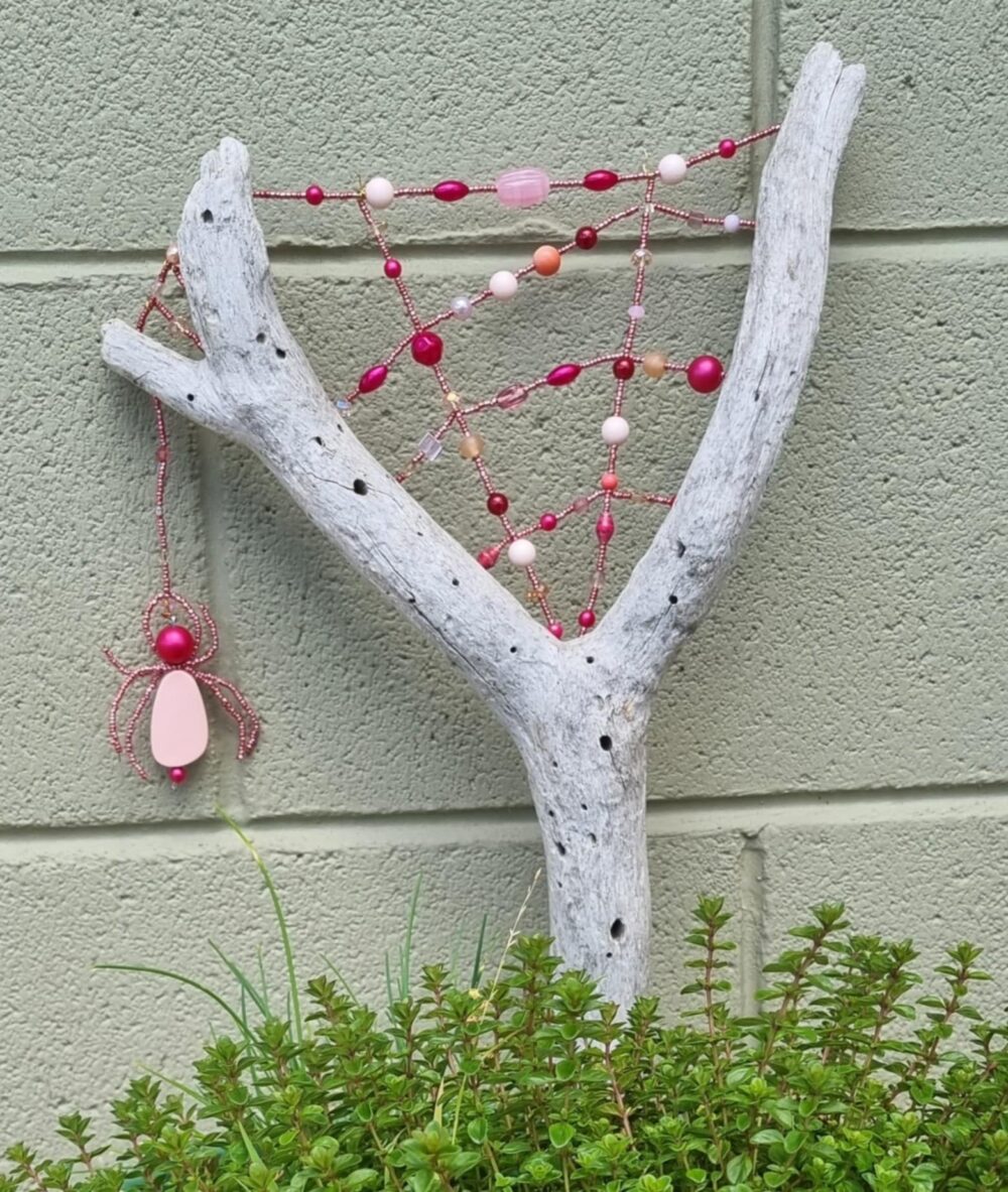 Spider and Driftwood, Pink