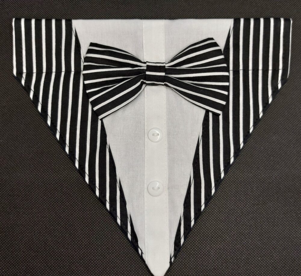 Dog Bandanas - Tuxedo Style - Spooky