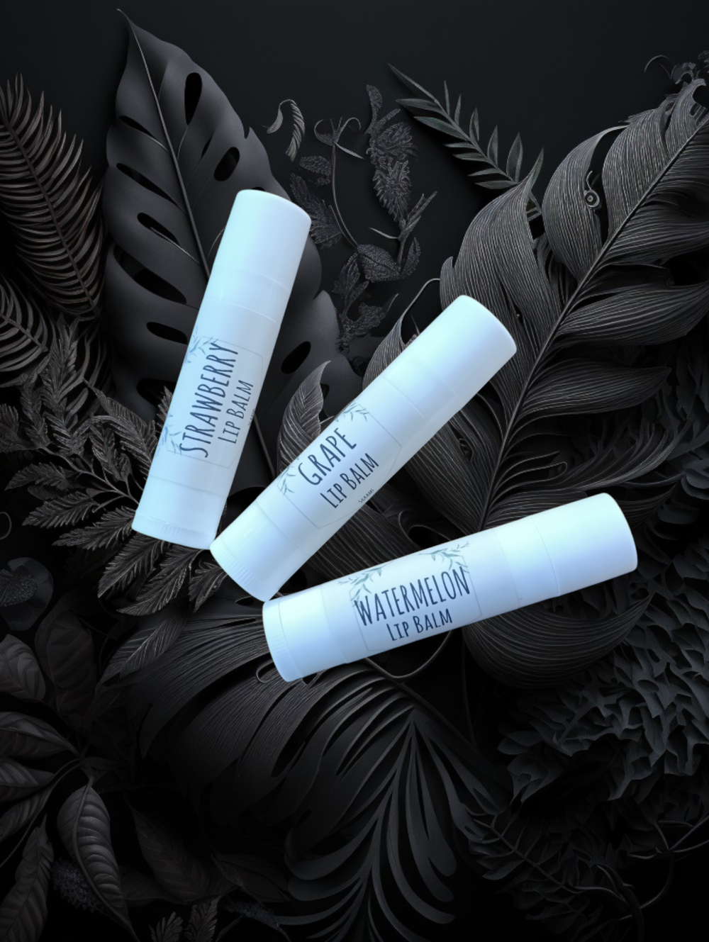 Watermelon, Strawberry Grape Lip Balm 3 Pk - Image 2