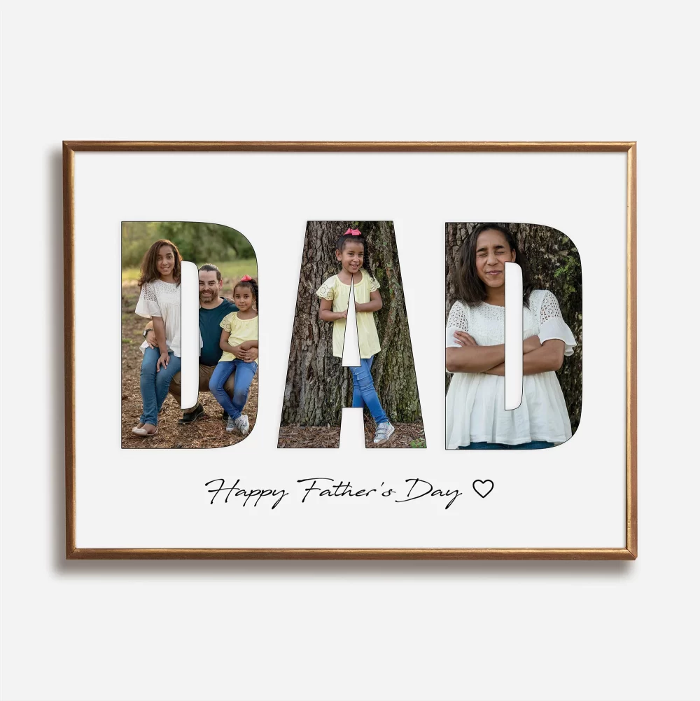 Father's Day - Photo Word Print