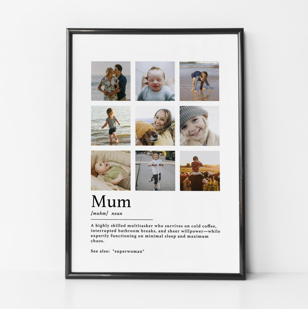 Mum Life Definition Print