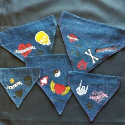Dog Bandanas – Denim Punk