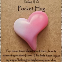 Candy floss Pink Heart Pocket Hug