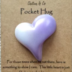 Lilac Heart Pocket Hug