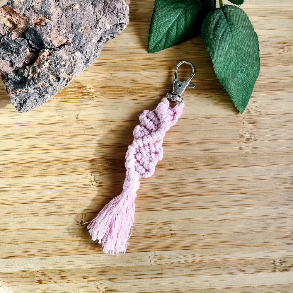Macramé Vine Keychain/ Bag Tag - Image 4