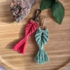 Macramé Shell Keychain/Bag Tag