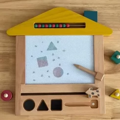 Wooden Magnetic Educational Erasable Drawing Board