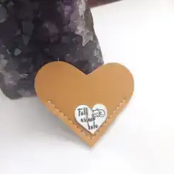 Gold Heart Bookmark