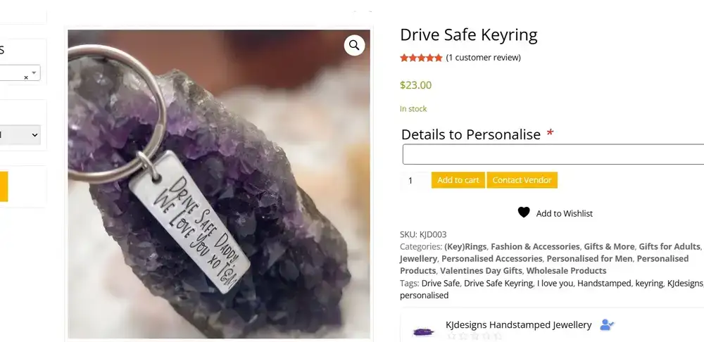 product as seen by regular customer