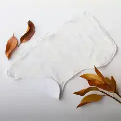 Handmade burp cloth in floral with white toweling, by Edens Elephants