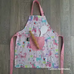 Kids Aprons Pink Unicorns