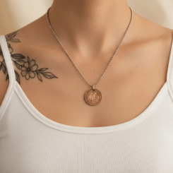 2 Cent Coin Kiwi As Pendant