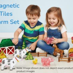 30 Piece Magnetic Tile Set - Farm Yard