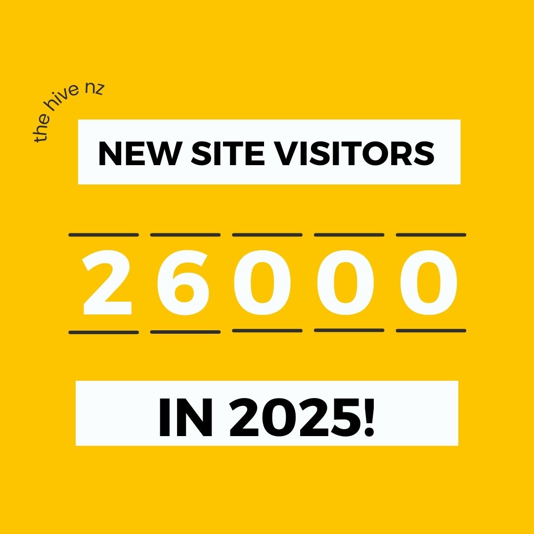 26000 new site visitors 2025 the hive nz
