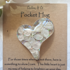 Hydrangea Heart Pocket Hug