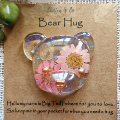 Pink Daisy Big Ted Bear Hug