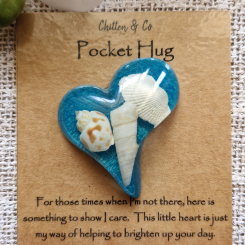 Seashell Heart Pocket Hug